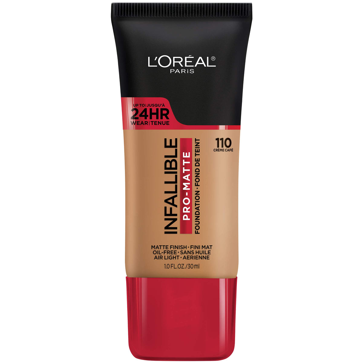 L'Oreal Paris Cosmetics Makeup Infallible Pro-Matte Liquid Longwear Foundation, Créme Café, 1 fl oz.