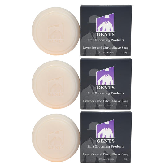 G.B.S Men's Lavender and Citrus Shaving Soap, Pack of 3 Beauty and Personal Care G.B.S