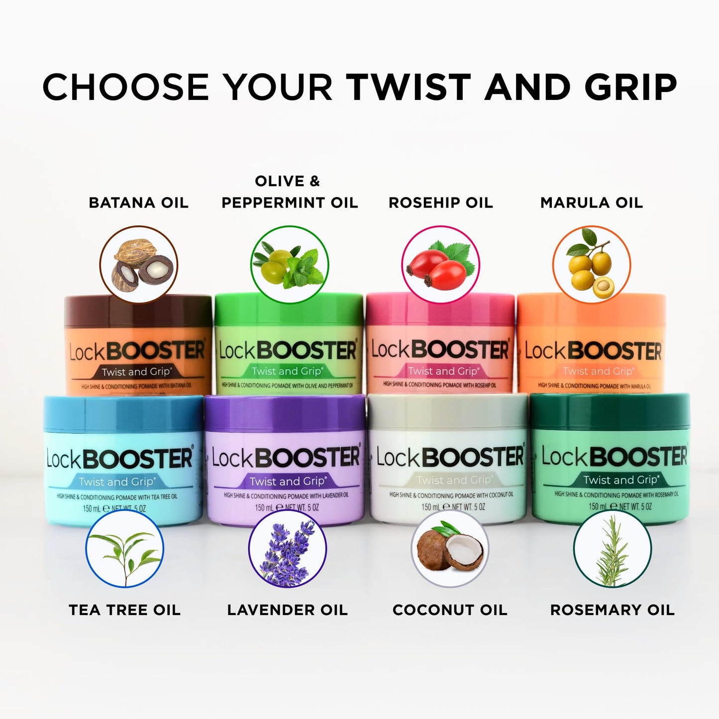 Style Factor Lock BOOSTER Twist & Grip Braid Gel (10.1 Oz.) with Coconut Oil - Strong Hold, Flake-Free, Frizz-Free Hair Braiding Gel for Defined Beauty & Personal Care Style Factor