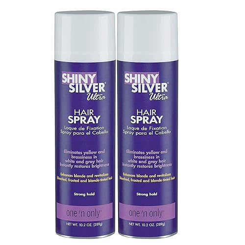 Shiny Silver Ultra Hairspray Strong Hold 10.2 Ounce (301ml) (2 Pack) Beauty & Personal Care SHINY SILVER