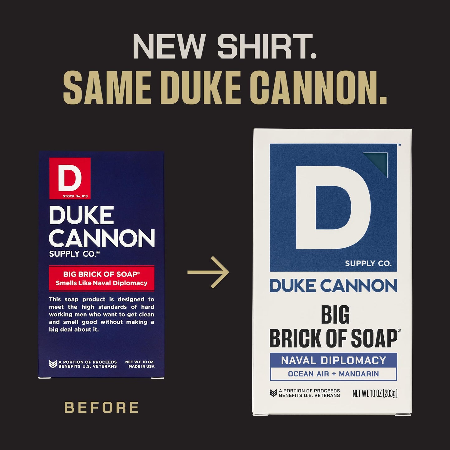 Duke Cannon Naval Diplomacy Big Brick of Soap - Ocean Air and Mandarin Scent - 10oz Bar Soap for Men Long -Lasting - Triple-Milled - Moisturizing Beauty & Personal Care Duke Cannon Supply Co.