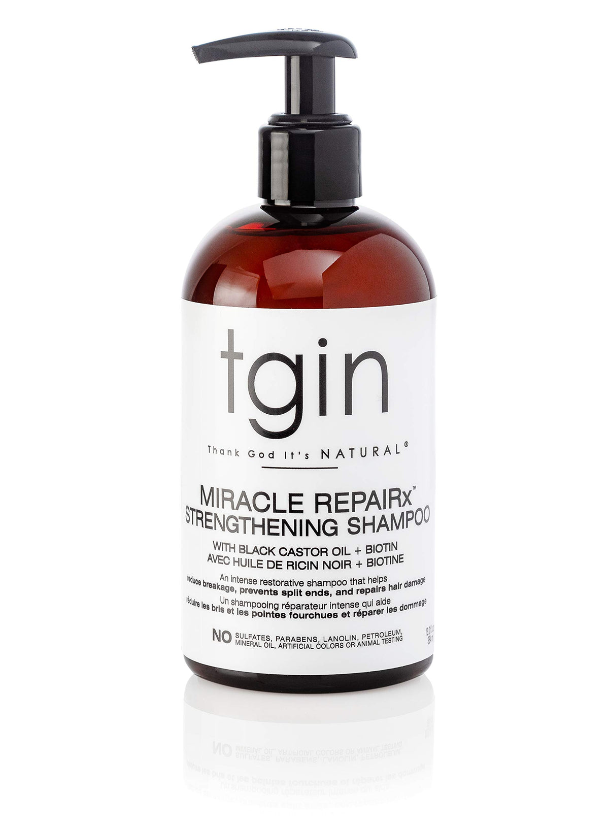 tgin Strengthening Shampoo - Hair Growth Shampoo for Curly & Wavy Hair