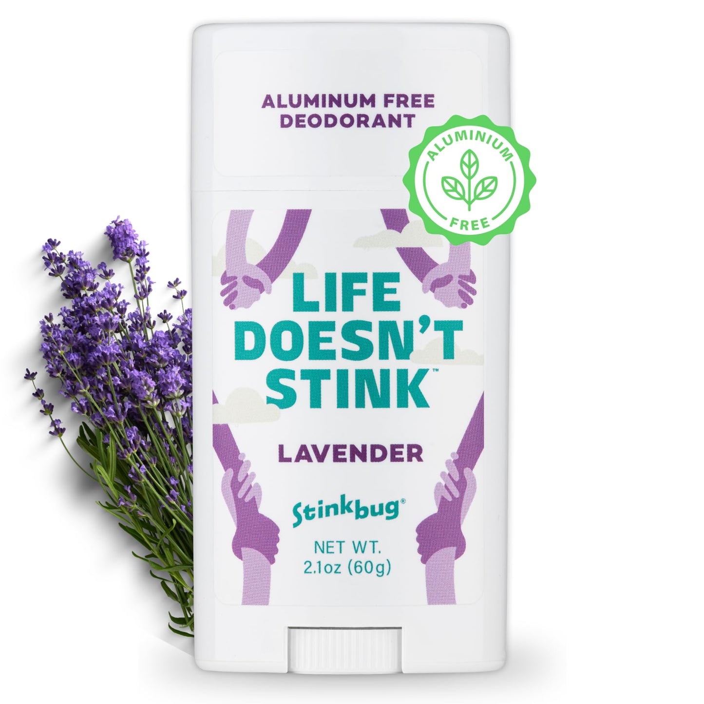Stinkbug Naturals Organic Aluminum Free Deodorant Stick with Lavender, Coconut Oil and Essential Oils, Paraben Free, Sensitive Skin Deodorant, 2.1 Beauty and Personal Care Stinkbug