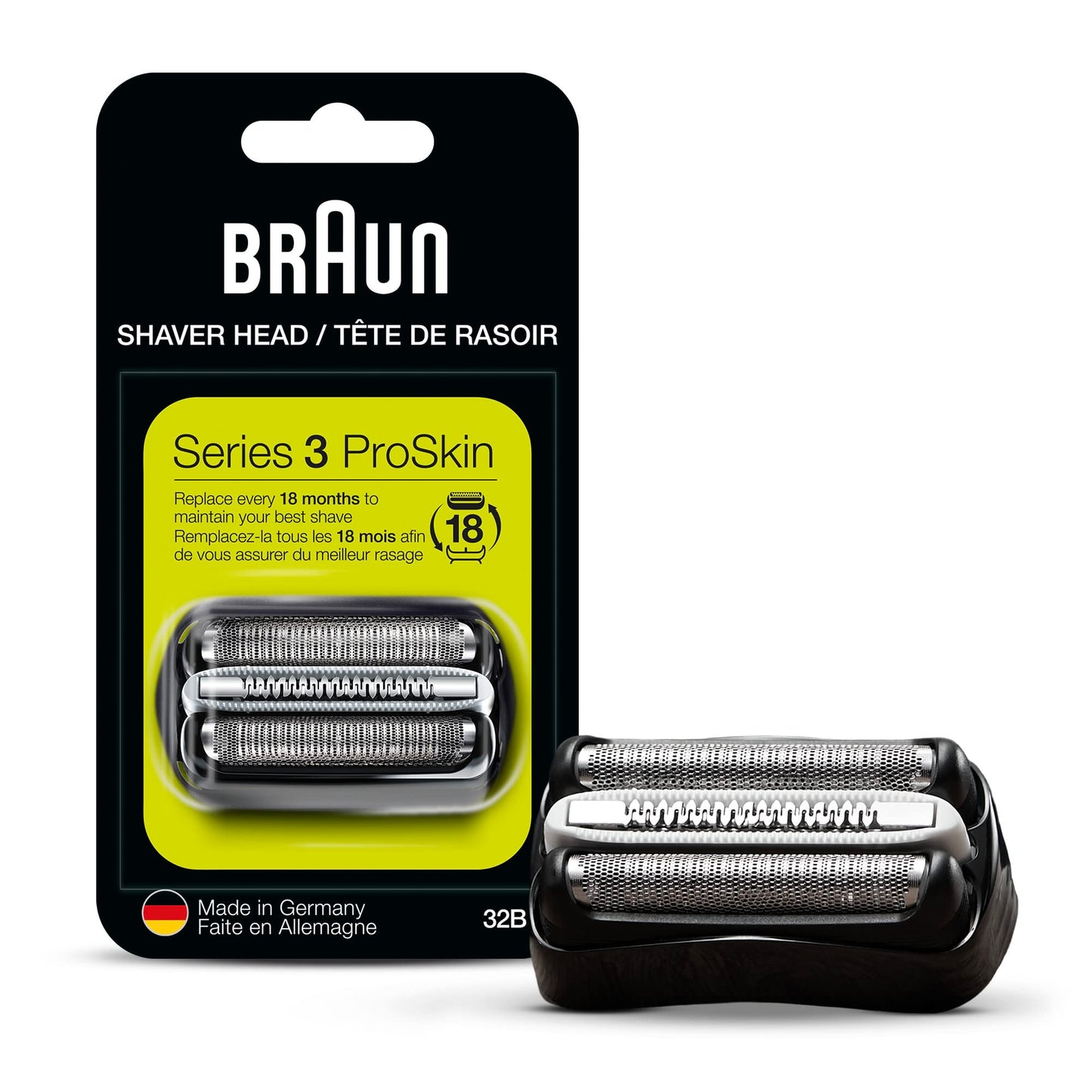 Braun Electric Series 3 Razor with Precision Trimmer, Rechargeable, Wet & Dry Foil Shaver for Men, Blue/Black, 4 Piece Beauty and Personal Care Braun