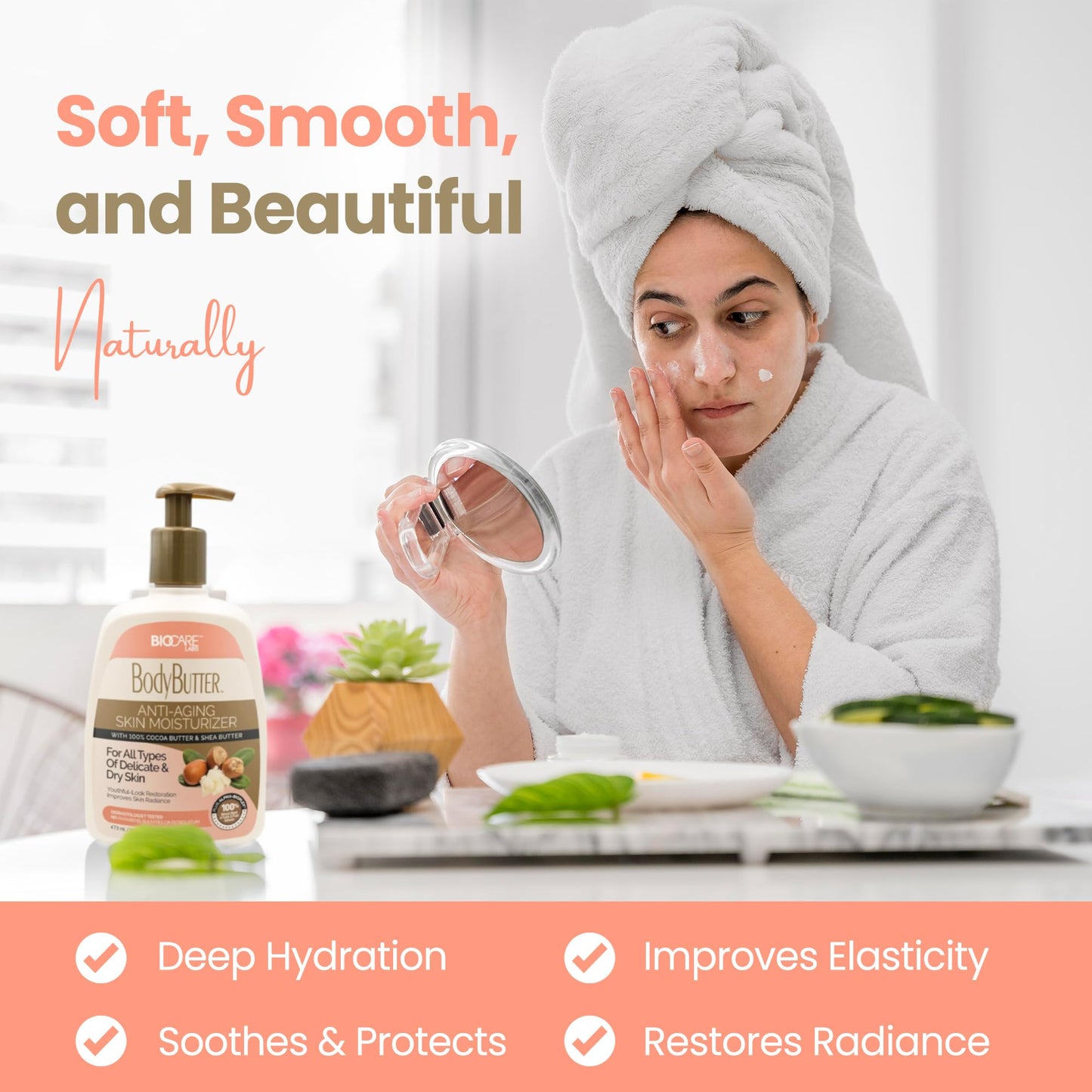Biocare Body Butter - Infused with Cocoa Butter & Shea Butter plus Alpha-Bioplex for Youthful-Looking, Radiant Complexion, Hydrated, Smoother, Firmer Beauty & Personal Care Biocare