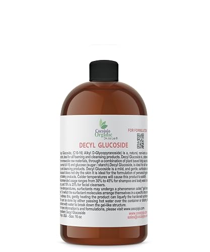 Dr Joe Lab Decyl Glucoside Natural Surfactant - Surfactants for Soap Making, Lauryl Glucoside, DIY Shower Gel, Skin Care, Body and Face Wash, Plant Beauty & Personal Care Dr Joe Lab
