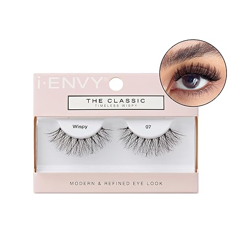 i-ENVY The Classic - Timeless Wispy Lash Extension, Modern & Redefined Eye Look, Lightweight Undetectable Clear Band for Natural Look (07) Beauty & Personal Care i•ENVY