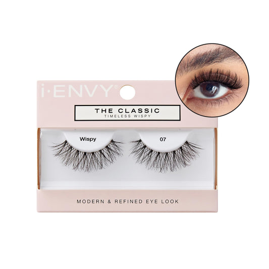 i-ENVY The Classic - Timeless Wispy Lash Extension, Modern & Redefined Eye Look, Lightweight Undetectable Clear Band for Natural Look (07) Beauty & Personal Care i•ENVY
