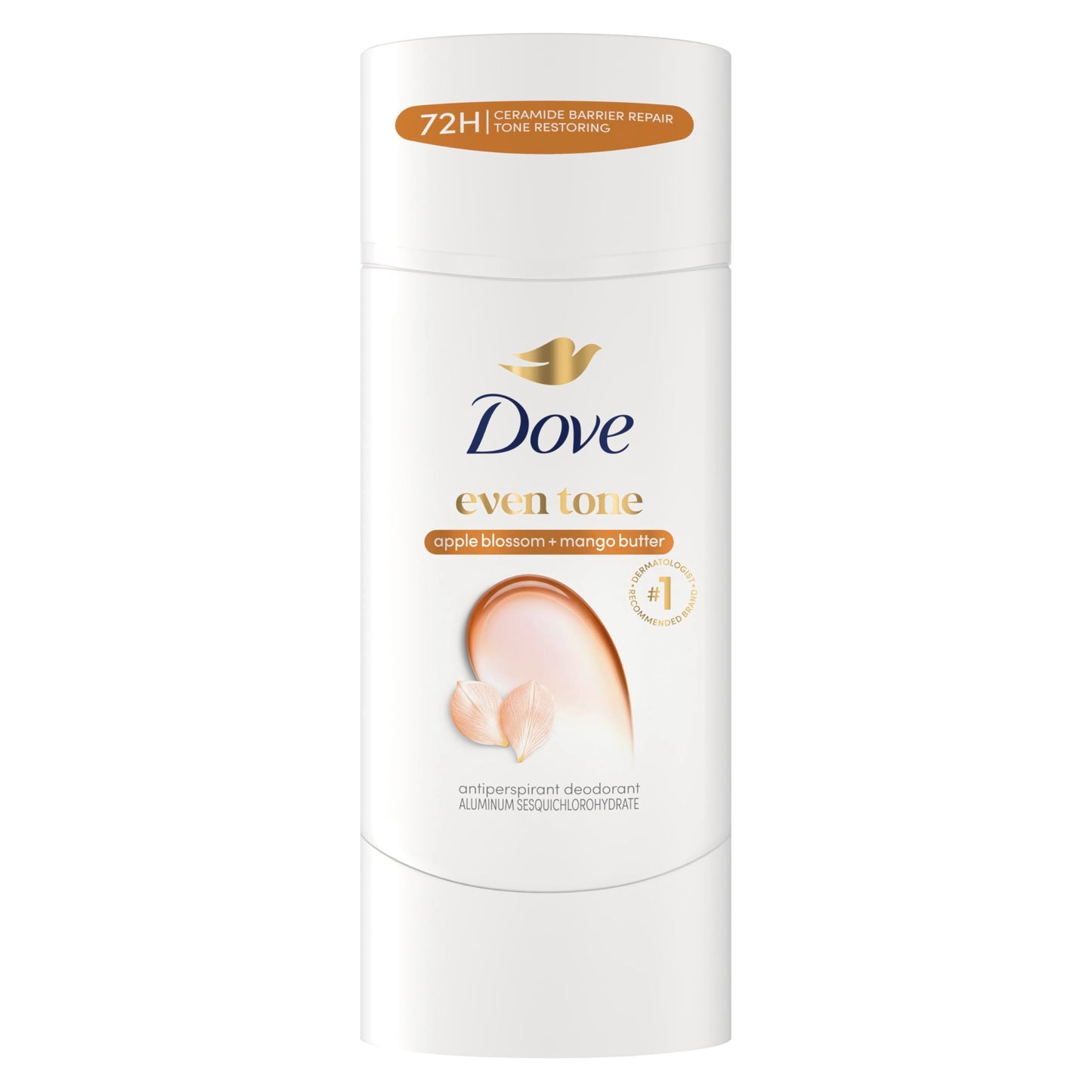 Dove Antiperspirant Deodorant Stick Apple Blossom & Mango Butter For Uneven Skin Tone 48-hour Odor and Sweat Protection 2.6 oz Beauty and Personal Care Dove