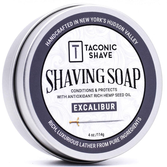 Taconic Shave Excalibur Scent Shaving Soap - Clean Masculine Cologne Aroma - Barbershop Quality Lather Puck with Natural Oils - Smooth Glide Beauty and Personal Care Taconic Shave