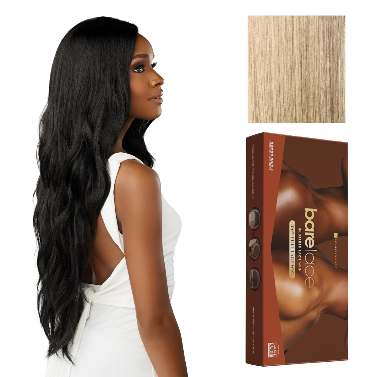 Sensationnel Bare Lace FullLaceWig-Unit 5, BEIGEBLONDE