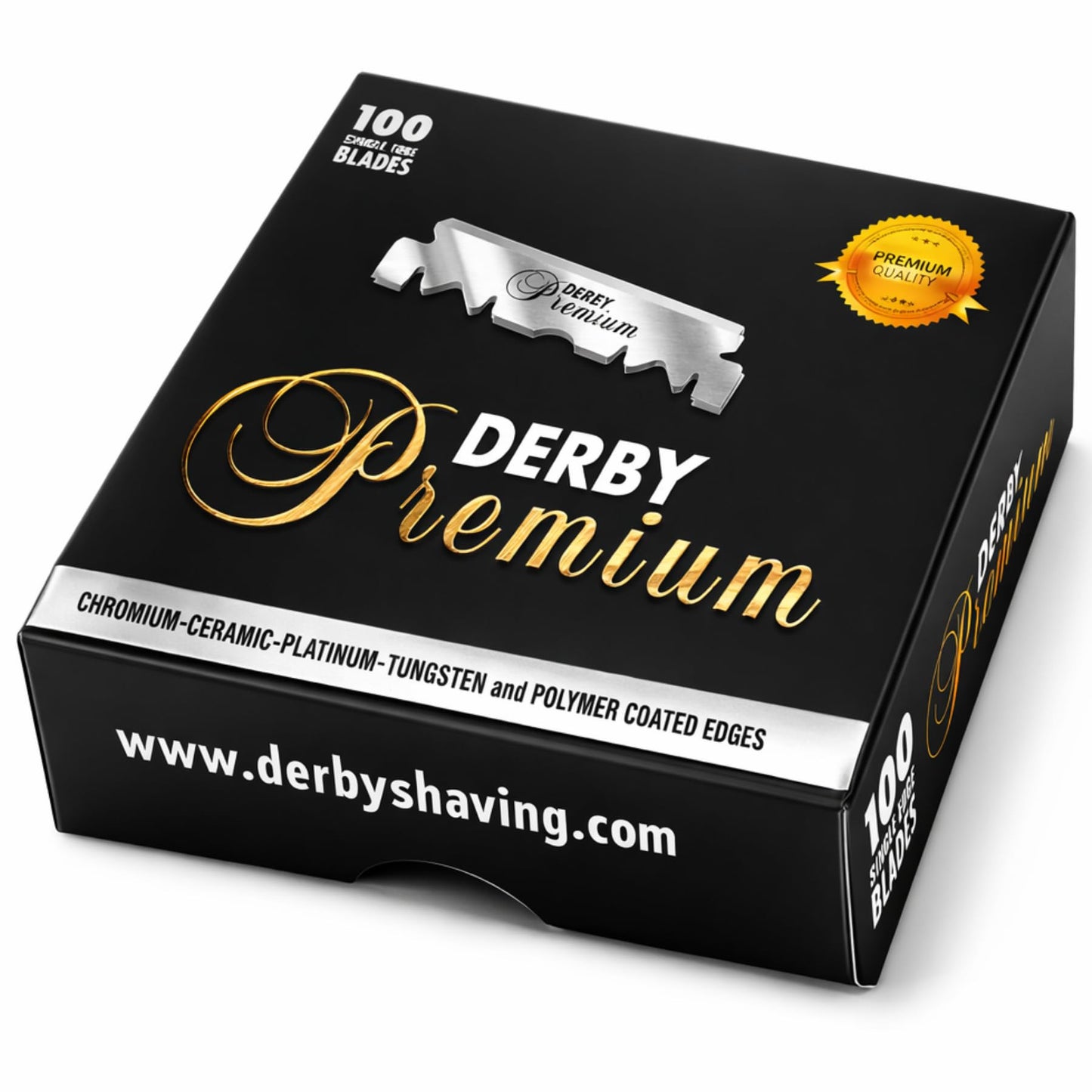 ABS Derby Premium Single Edge Razor Blades for Straight Razors and Shavettes - Barbershop-Quality Sharp, Smooth Shaving Refills - American Beauty Beauty and Personal Care ABS American Beauty Supply