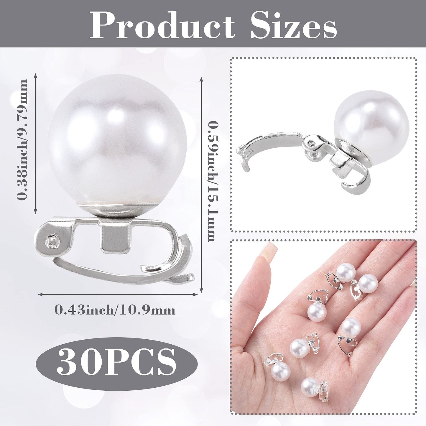 Isslly 30PCS Mini Pearl Hair Clips for Women, White Pearl Hair Pins, Cute Hair Barrettes, Elegant Head Decorations for Girls, Brides for Daily Use Beauty & Personal Care Isslly