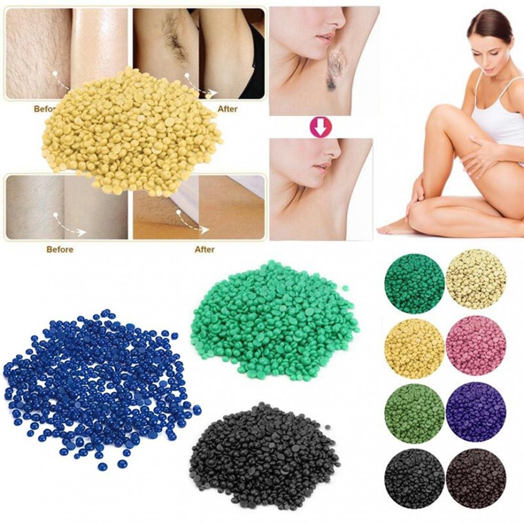 Bluelans® Waxing Beads, 50g Wax Hair Removal Beans No Strips Depilatory Hot Hard Film Wax Waxing Bikini Hair Removal Beans Beauty and Personal Care Bluelans
