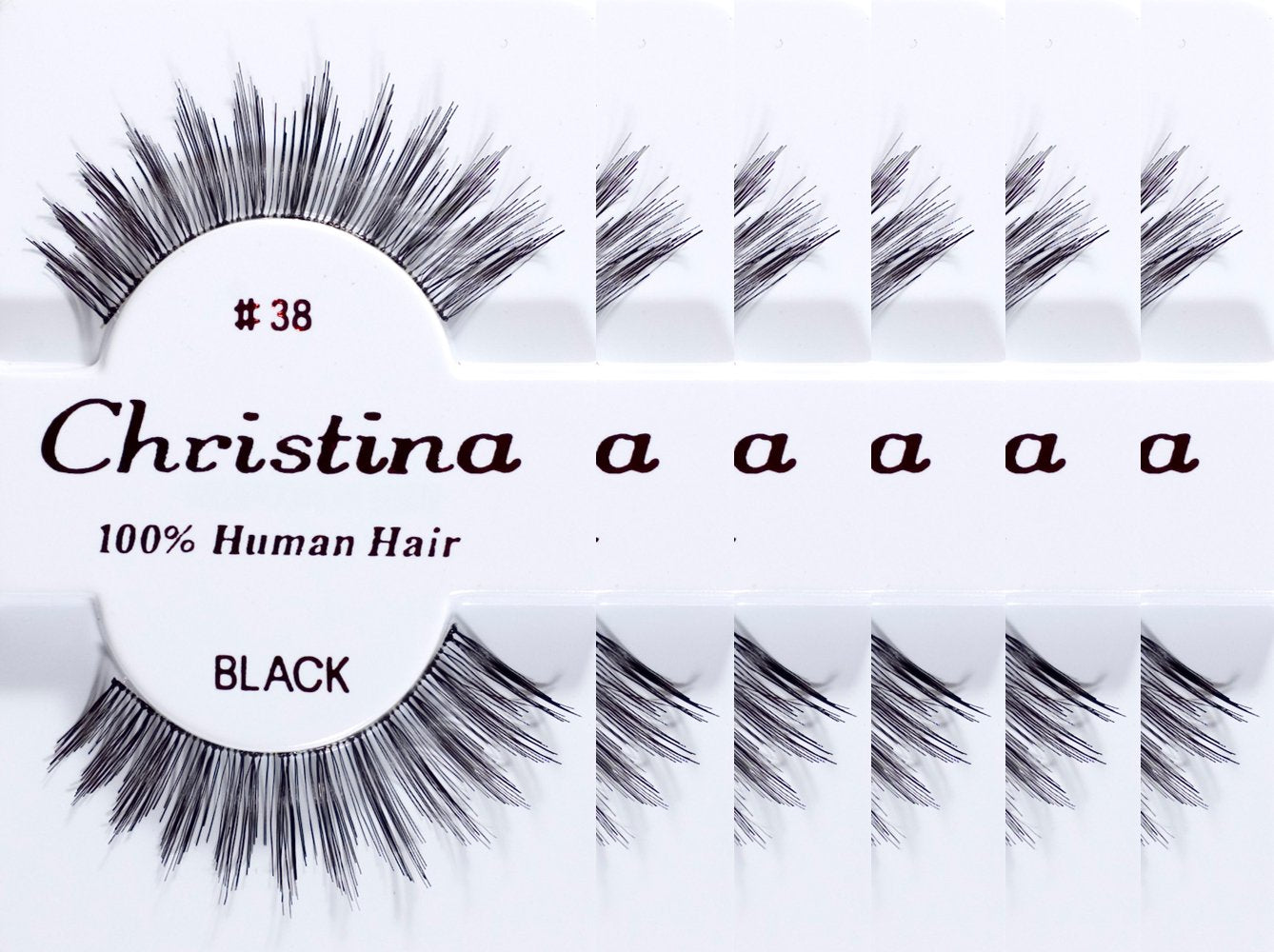 6packs Eyelashes - 38 by Christina Beauty & Personal Care Christina