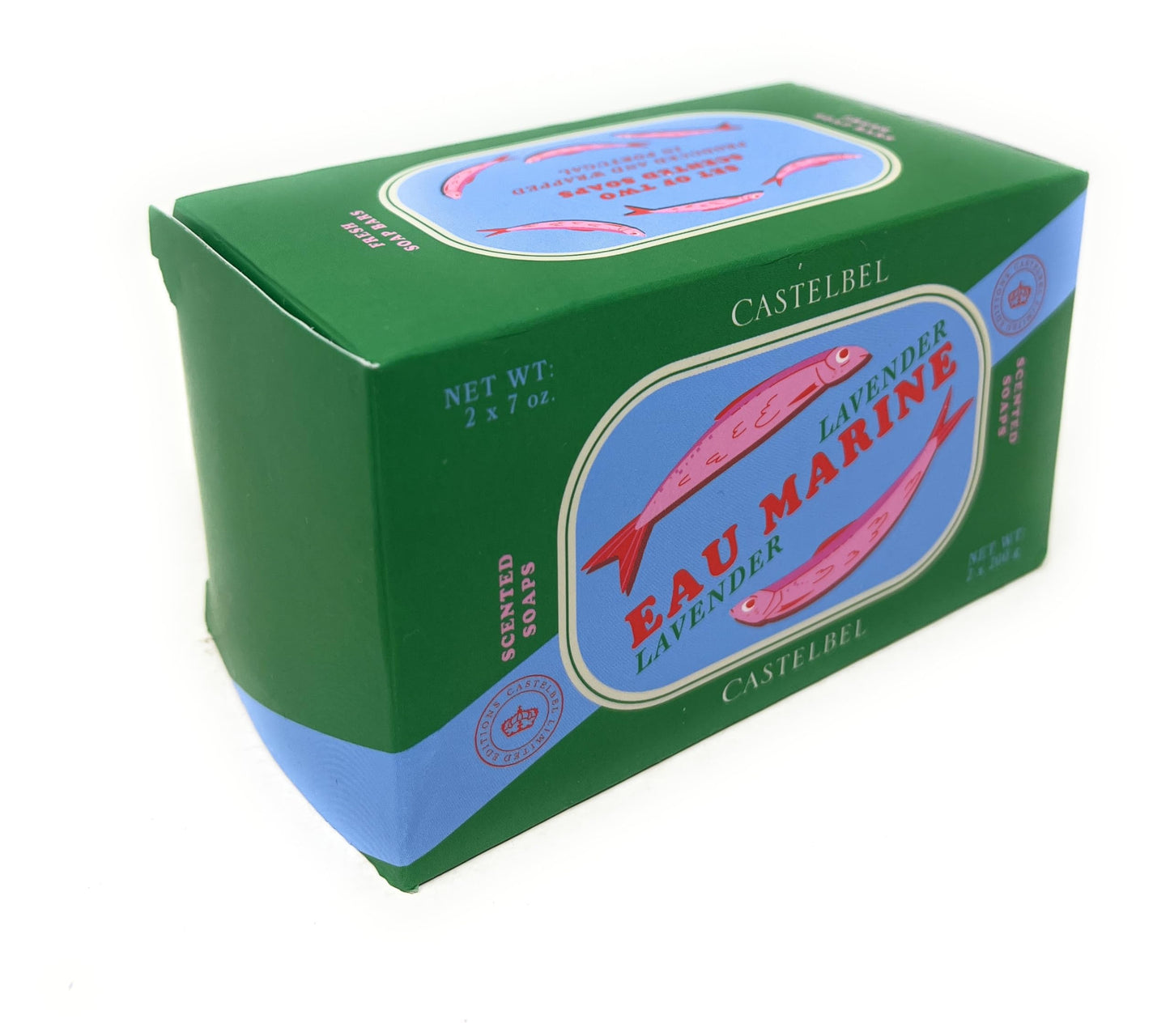 Castelbel Set of Eau Marine Lavender Fragranced Luxury Soap, (2) 7-Ounce Bars Beauty & Personal Care Castelbel
