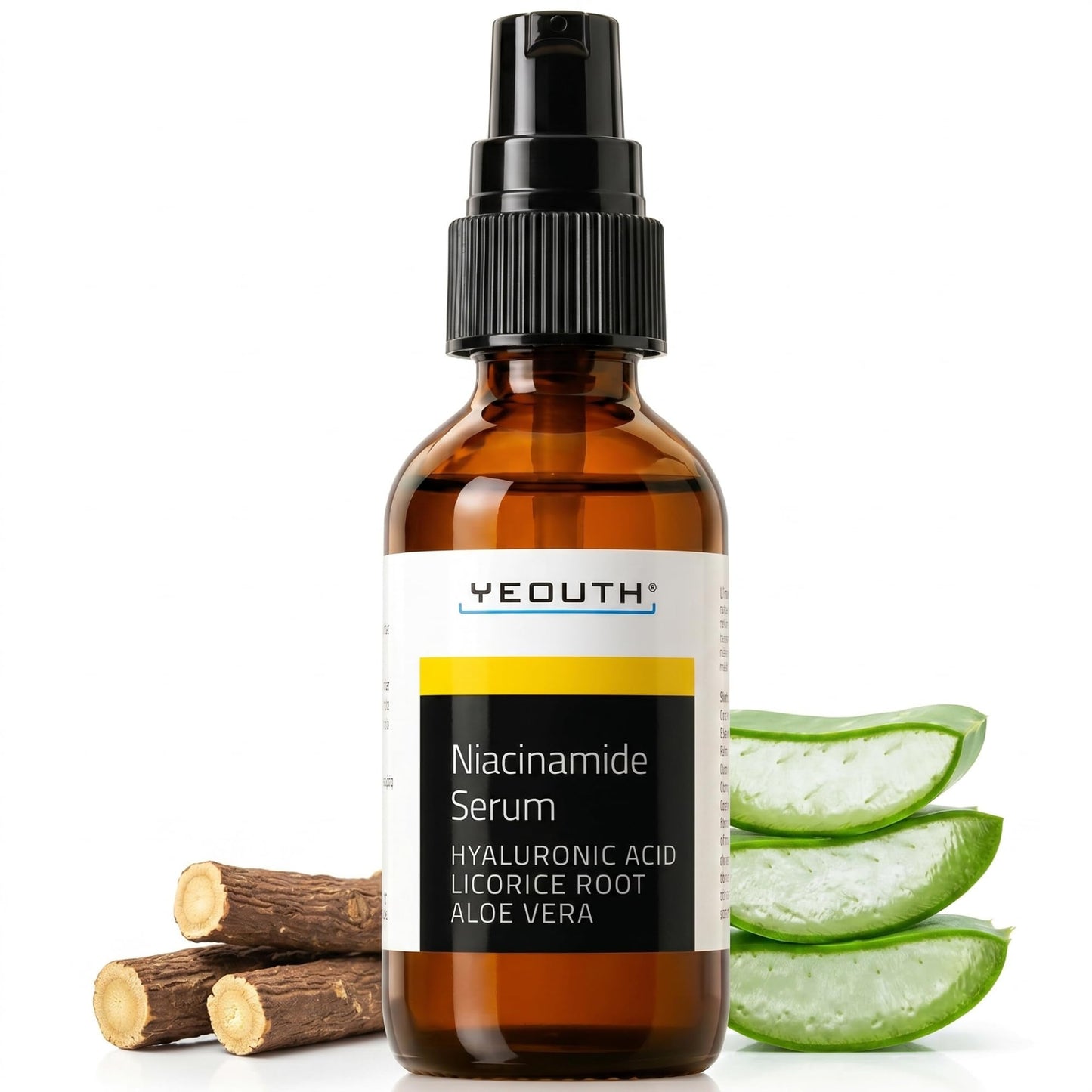 YEOUTH Niacinamide Serum with Hyaluronic Acid and Licorice Root, 1oz Beauty & Personal Care YEOUTH