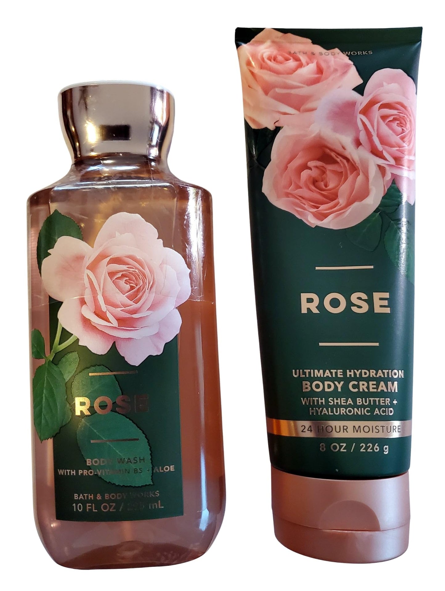 Bath & Body Works Rose Body Wash Shower Gel and Body Cream 2 Piece Set Beauty and Personal Care Bath & Body Works