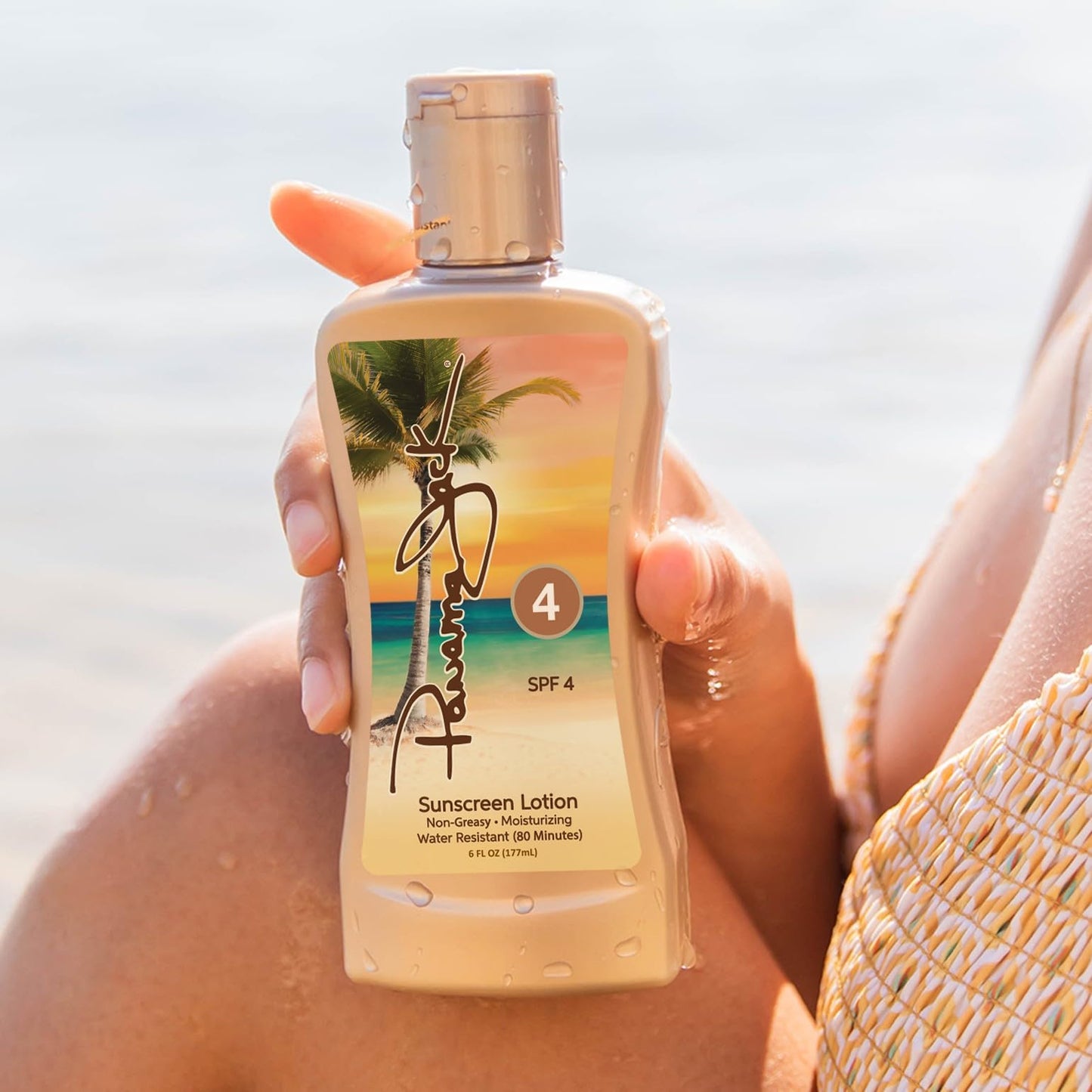 Panama Jack Sunscreen Tanning Lotion - SPF 4, PABA, Paraben, Gluten & Cruelty Free, Antioxidant Moisturizing Formula, 6 FL OZ (Pack of 1) Beauty & Personal Care Panama Jack