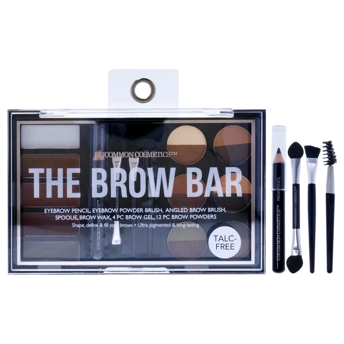 Uncommon Cosmetics The Brow Bar - All-in-One Kit with Variety of Ultra-Pigmented Shades - Eyebrow Gel, Brow Wax and 16 Brow Powders - 21 Pc Gift Set Beauty & Personal Care Uncommon Cosmetics