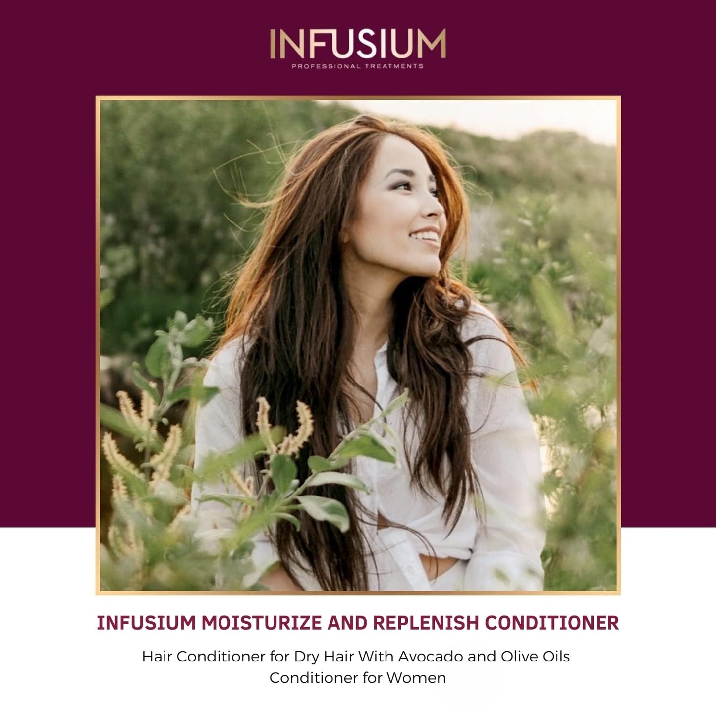 Infusium Repair and Replenish Nourishing Conditioner - Hair Conditioner with Keratin, Argan Oil, and Ceramides - Suitable for All Hair Types - 13.5 oz Beauty & Personal Care Infusium