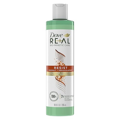 Dove RE+AL Bio-Mimetic Care Conditioner For Breakage-Prone Hair Resist Silicone-Free Conditioner With Coconut + Vegan Elastin 10oz Beauty & Personal Care Dove