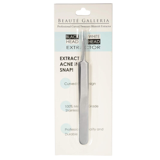Beaute Galleria Premium Stainless Steel Bend Curved Blemish Extractor Tool for Remove Comedones Whitehead Blackhead Acne Pimple Beauty & Personal Care BEAUTÉ GALLERIA