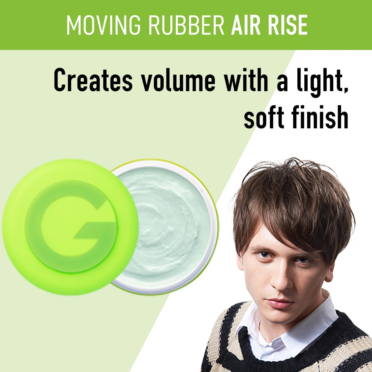 GATSBY Moving Rubber Air Rise Hair Wax - Ultimate Volume & Texture, 80g/2.8oz by mandom Beauty & Personal Care Gatsby