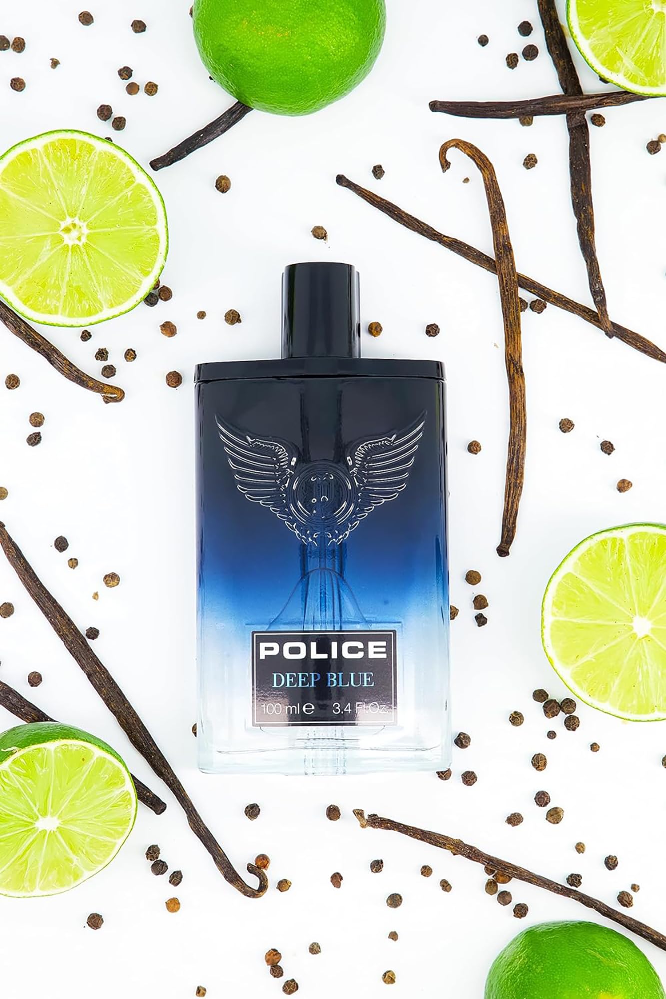 Police Deep Blue By Police - Fragrance For Men - Bold, Refreshing Scent - Top Notes Of Bergamot And Black Pepper - Middle Notes Of Orange Blossom Beauty & Personal Care Police
