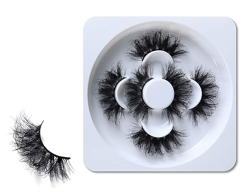 HICOCU 25mm Lashes Mink 3 Pairs False Eyelashes Dramatic Look lashes 25mm Set Pack 3D Lashes Long Volume Mink Eyelashes(WYS-SHD-3) Beauty & Personal Care HICOCU