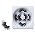 HICOCU 25mm Lashes Mink 3 Pairs False Eyelashes Dramatic Look lashes 25mm Set Pack 3D Lashes Long Volume Mink Eyelashes(WYS-SHD-3) Beauty & Personal Care HICOCU