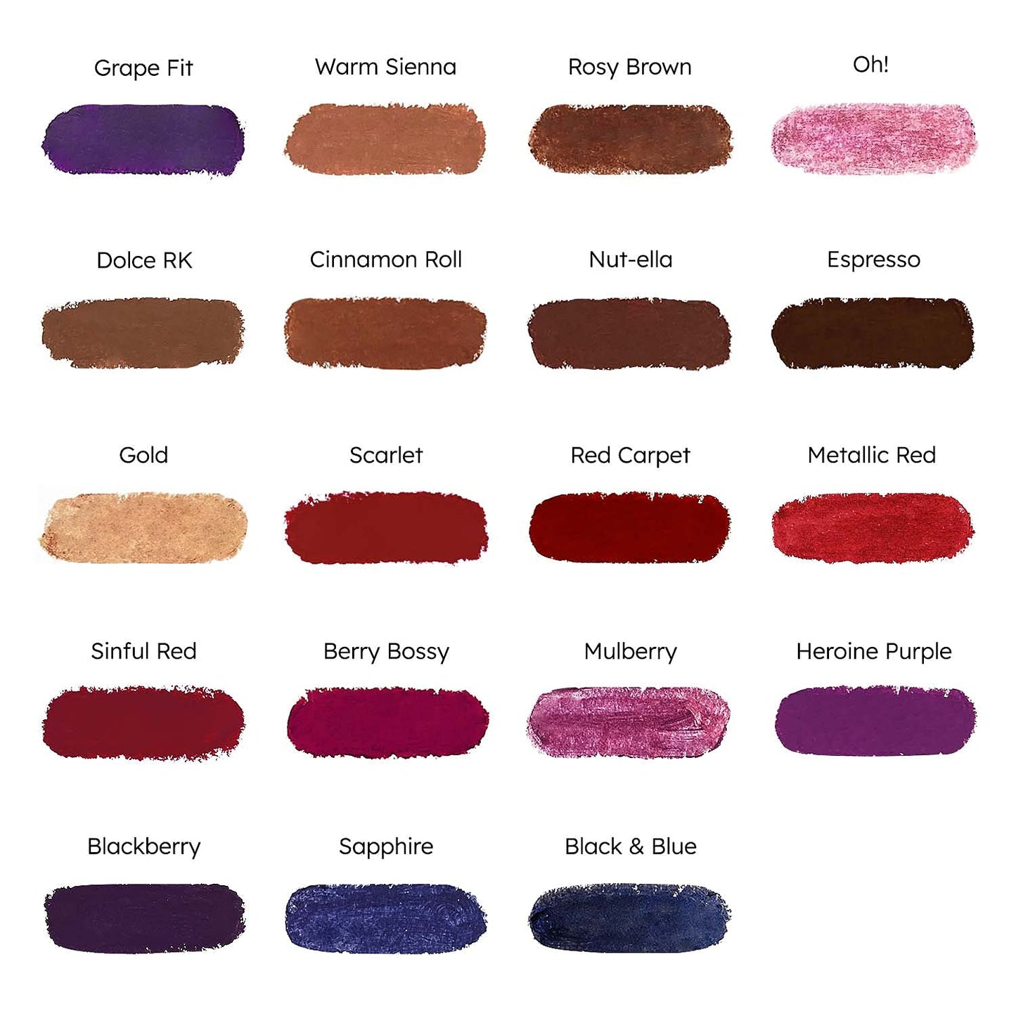 Ruby Kisses Lipstick, Matte Finish, Long-Lasting, Highly Pigmented, Smooth Apply, Full Coverage Lip Color Makeup (Mulberry) Beauty & Personal Care Ruby Kisses