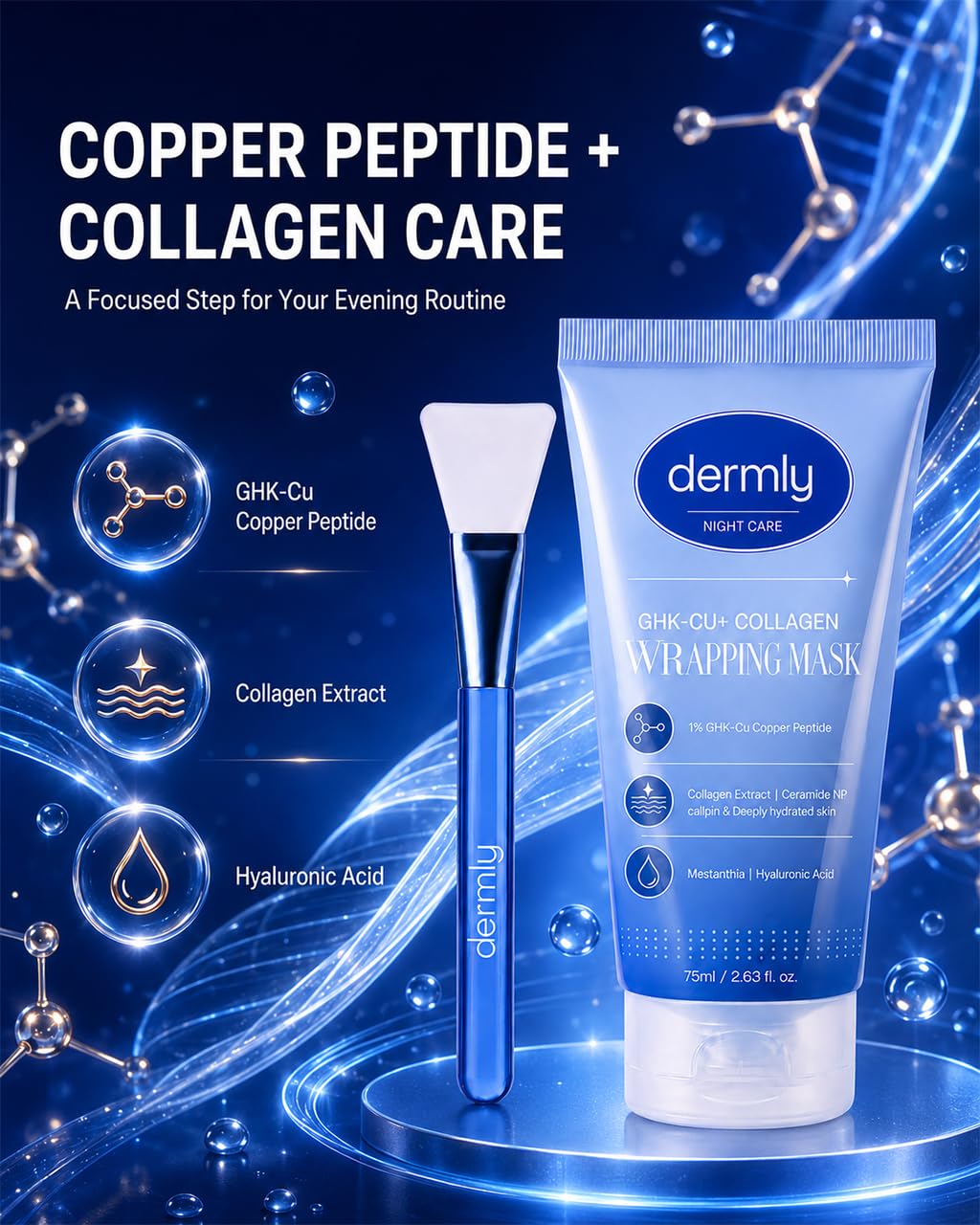 Dermly GHK-Cu Collagen Overnight Wrapping Mask