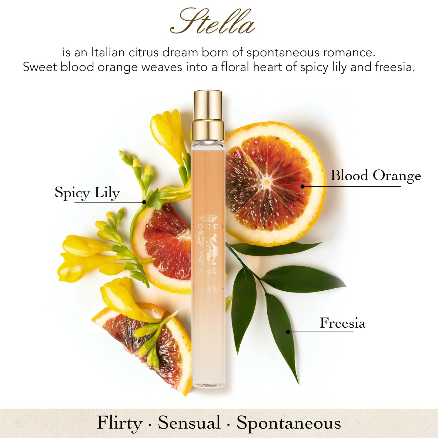 Tocca Stella Women's Perfume Travel Spray, 0.34 oz. (10 ml) - Fresh Floral, Blood Orange, Freesia, Spicy Lily Beauty & Personal Care Tocca