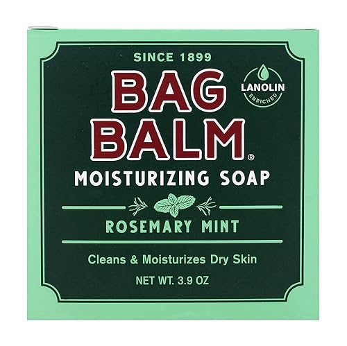 Bag Balm Mega Moisturizing Soap, Rosemary Mint Scent, 3.9 oz Per Bar (12 Bars) Beauty & Personal Care Bag Balm
