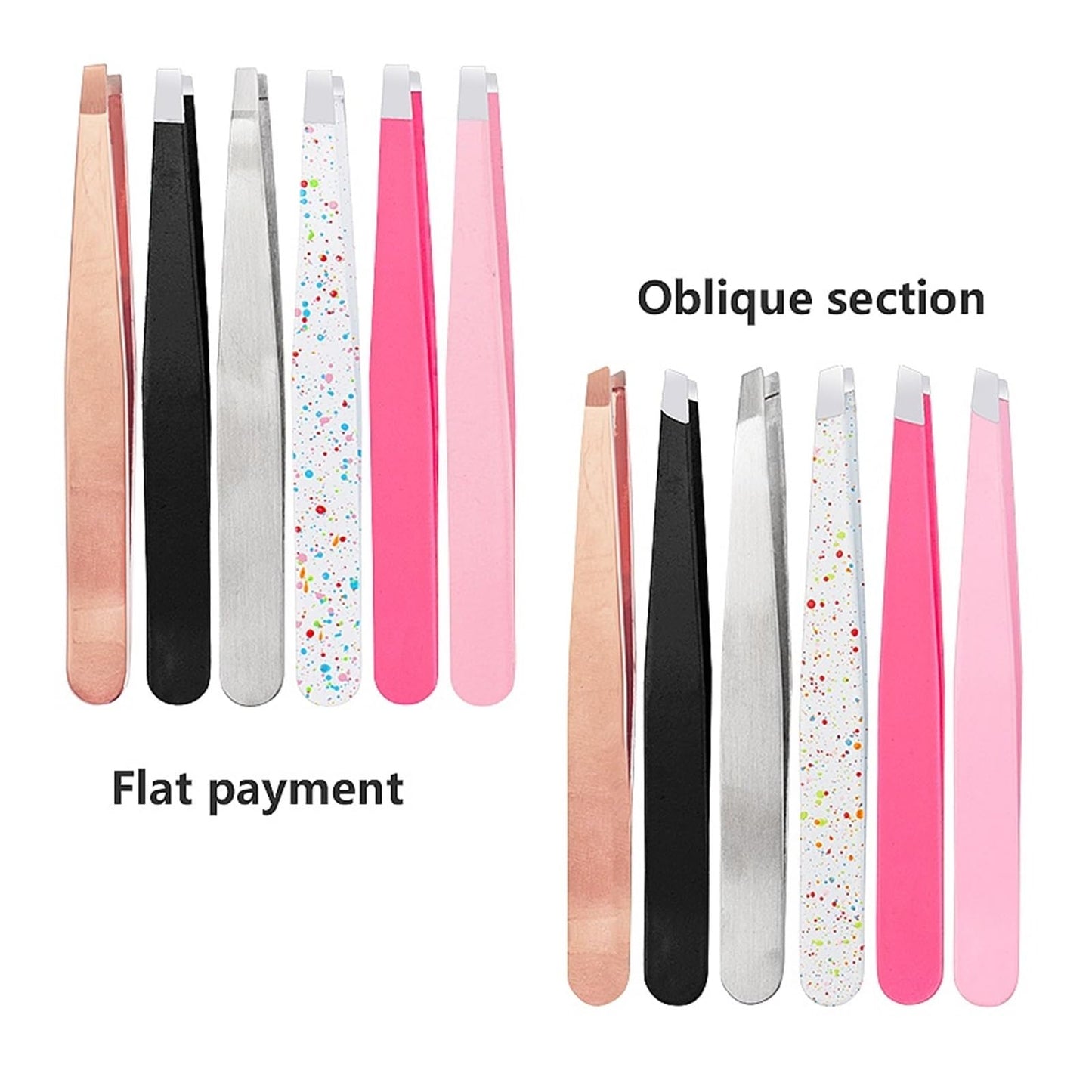 Eyebrows Tweezers Trimmer Professional Beard Eyelash Brow Face Hair Removal Tweezer Beautfy Makeup Stainless Steel Tools(AA296-05) Beauty and Personal Care ZXYZXYZZ