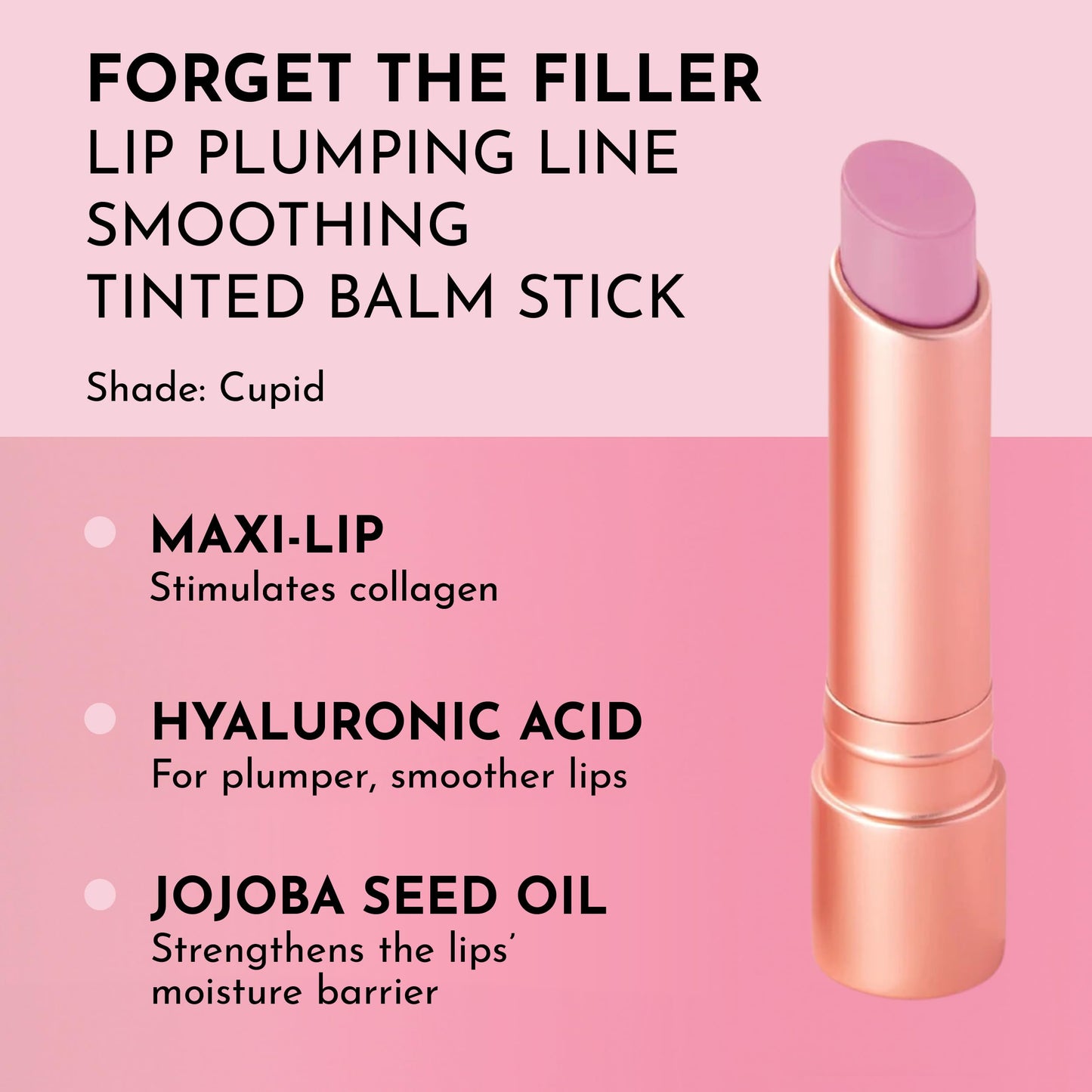 LAWLESS Women's Forget the Filler Lip Plumping Line Smoothing Tinted Balm, Cupid, 0.09 Ounce Beauty and Personal Care LAWLESS