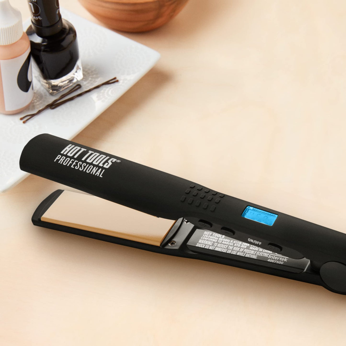 Hot Tools Pro Artist Nano Ceramic Flat iron | Wide Plate for Faster Styling (1-1/4 in) Beauty & Personal Care HOT TOOLS