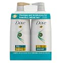Dove Daily Moisture Shampoo & Conditioner Set - Deep Hydration with Hyaluronic Acid for Smoothing & Revitalizing Dry, Damaged Hair, 18 Oz Ea Beauty & Personal Care Dove