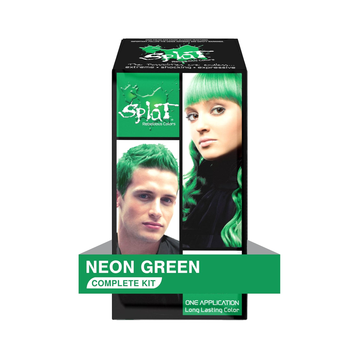 Splat Kit Neon Green, Vert, 3 Ounce with Splat Oxide Mixing Container Beauty & Personal Care Splat