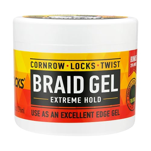 AllDay Locks Braid Gel Extreme Hold - Braiding Gel for Cornrows, Locks, & Twisting, Moisturizing Edge Control for Women and Men, Natural Formula Beauty & Personal Care AllDay Locks