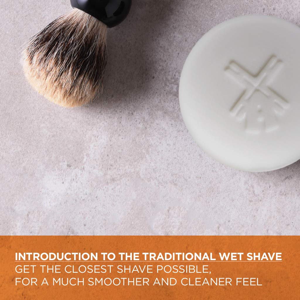 Van Der Hagen® Luxury Shaving Set - Total Men's Wet Shaving Kit w/Boar Bristle Brush, Scented Luxury Soap, Stand and Apothecary Mug Beauty and Personal Care Van Der Hagen