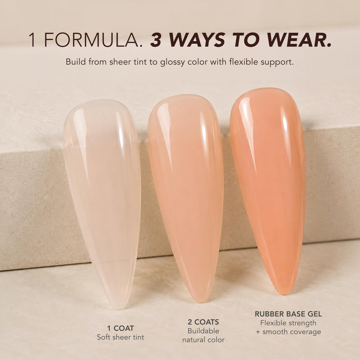 KIARA SKY Tinted Rubber Top Coat - 3-in-1 Gel Rubber Base, Color & No-Wipe Top Coat, Buildable Sheer, Chrome-Ready, 28+ Day Wear, LED Soak-Off - Rose