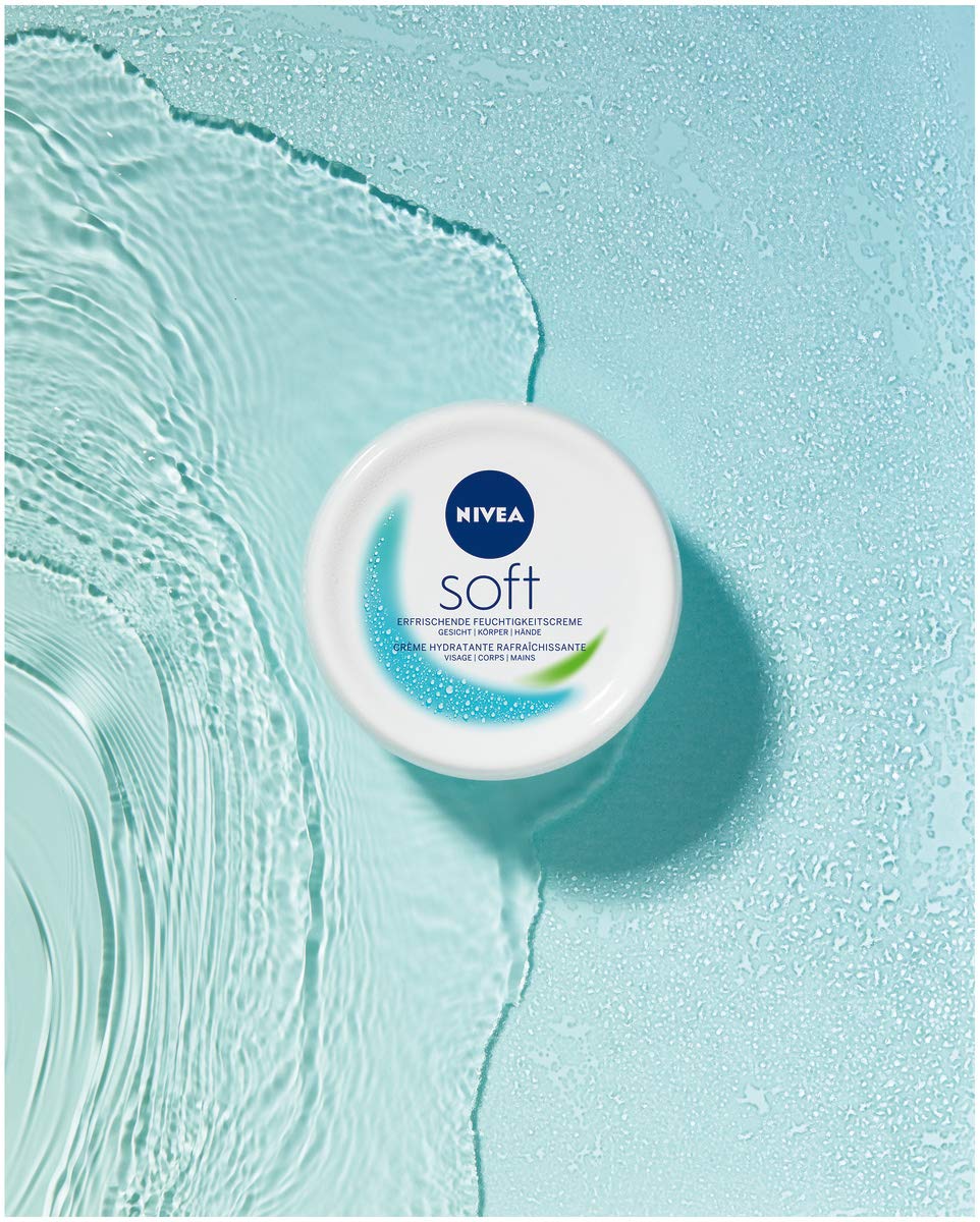 NIVEA Soft erfrischende Feuchtigkeitscreme (50 ml), pflegende Soft Creme mit Vitamin E und Jojoba-Öl, schnell einziehende Hautcreme Beauty & Personal Care NIVEA
