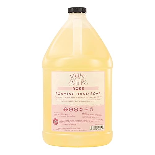Adams Handmade Soap Liquid Foaming Soap 1 Gal - Rose Beauty & Personal Care Adams Handmade Soap