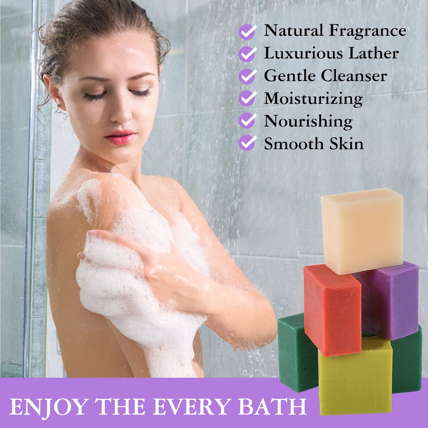 12 Pack Bar Soap Gifts,Mother Day Gift Bulk,Stocking Stuffers for Teen Girls,Bridesmaid Gifts,Teacher Appreciation Gifts Nurse Gifts, Natural Plant Beauty & Personal Care DBEAUTYM