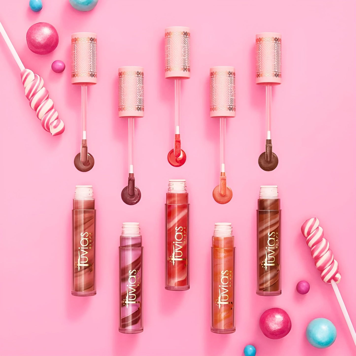 Juvia's Place Candy Shop Lip Gloss: Strawberry N Cream - High-Shine Plumper for a Hydrating & Non-Sticky Glossy Pout, For a Moisturizing and Beauty & Personal Care Juvia's Place