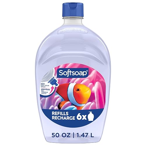 Softsoap Aquarium Liquid Hand Soap, Kitchen and Bathroom Hand Soap, 50 fl oz Refill Beauty & Personal Care Softsoap