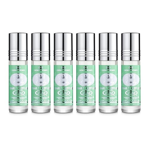 Al Rehab perfumes Lovely Concentrated Perfume Rollerball for Unisex 6 Ml/0.20 Oz (Pack Of 6) Beauty & Personal Care Al-Rehab