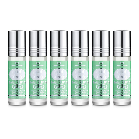 Al Rehab perfumes Lovely Concentrated Perfume Rollerball for Unisex 6 Ml/0.20 Oz (Pack Of 6) Beauty & Personal Care Al-Rehab